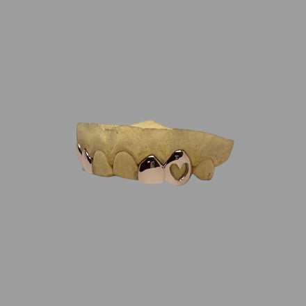 Heart Window & Plain Gold Set